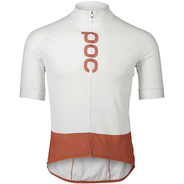 POC ESSENTIAL ROAD LOGO Short-Sleeved Jersey White/Orange 2023 0